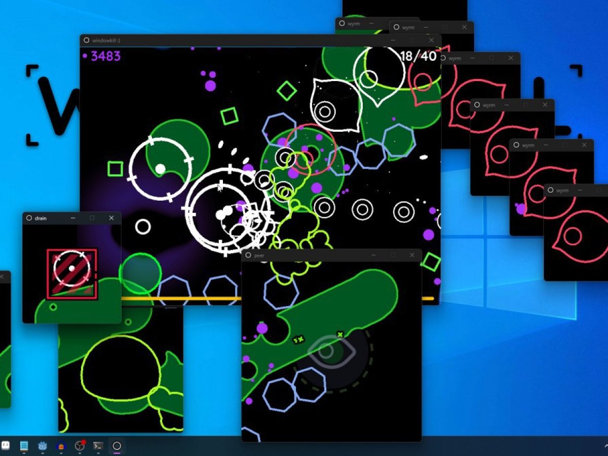 ウィンドウ画面限定シューティング『Windowkill』“圧倒的に好評