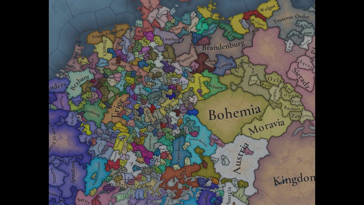 Paradox中世ストラテジー Europa Universalis 開発チーム新作の 細かすぎる神聖ローマ帝国 マップお披露目 ファンですら喜びつつちょっと引く