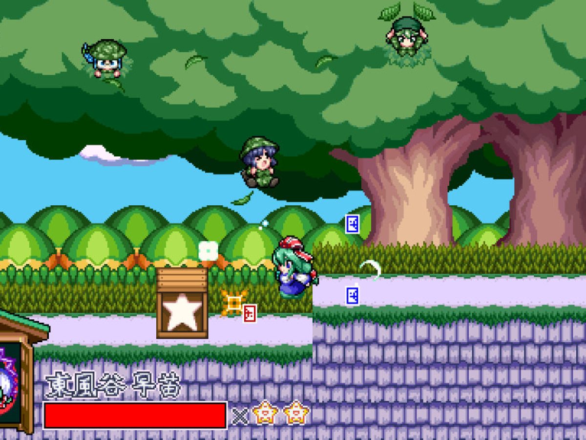 東方Project二次創作アクションゲーム『東風谷早苗の神風