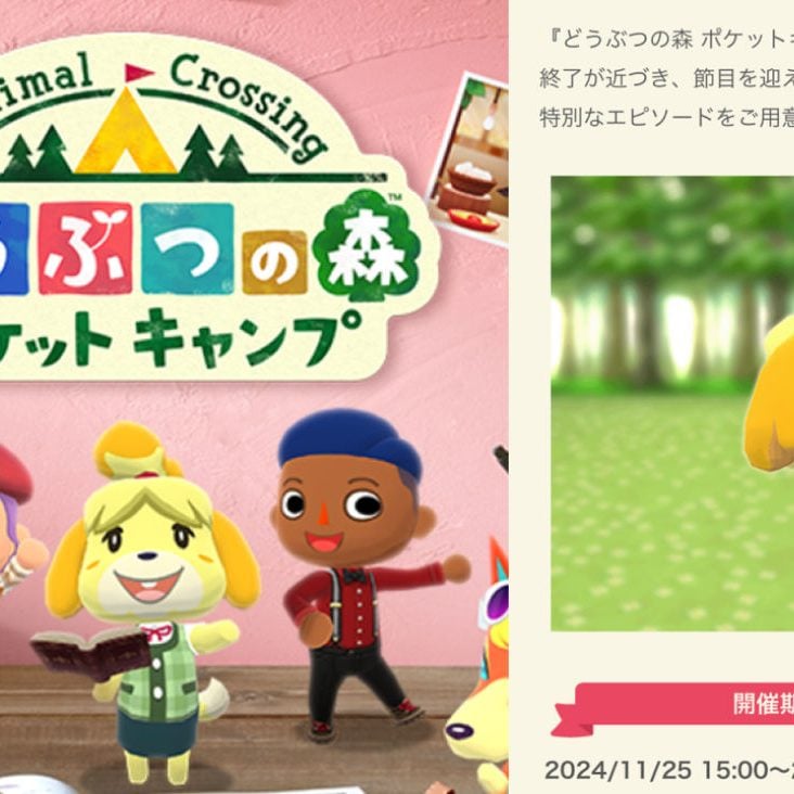 どうぶつの森 ポケットキャンプ（ポケ森）』に、ひっそりと