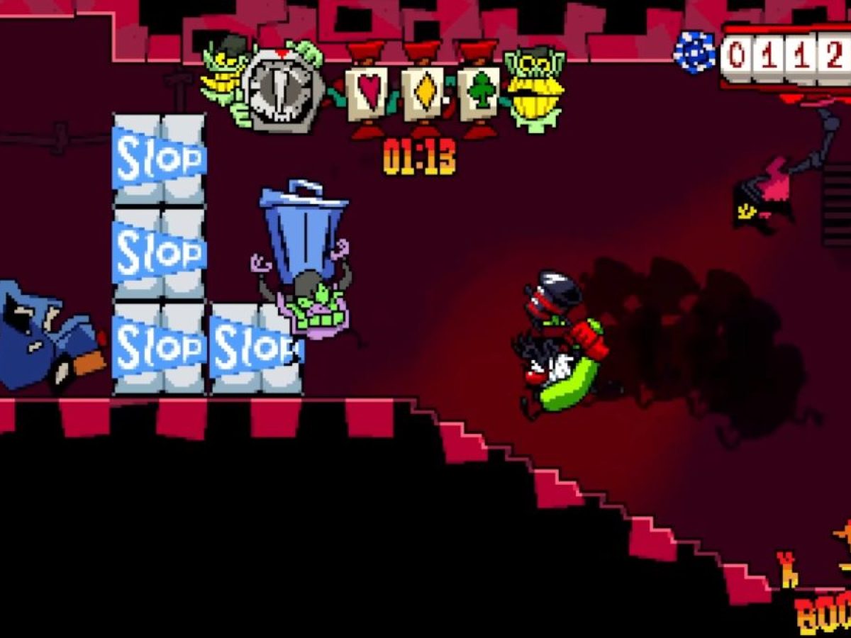 暴走オヤジ大破壊ゲーム『ANTONBLAST』、“『ワリオランド』風