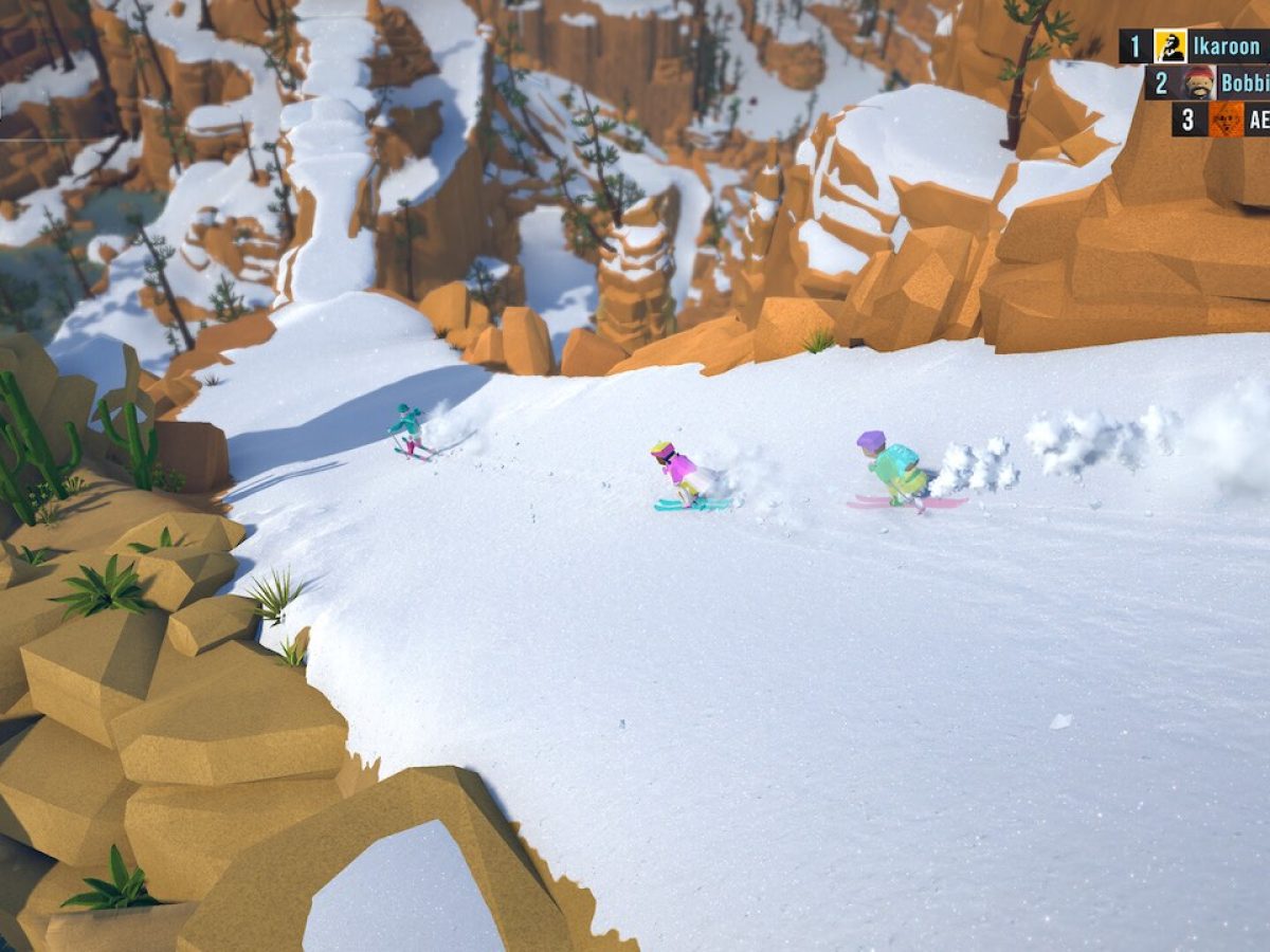 最大8人マルチ対応スキーゲーム『Lonely Mountains: Snow Riders』1月