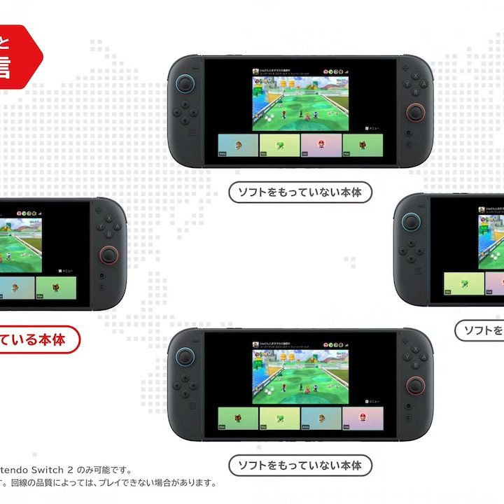 Nintendo Switch 2/Switch「おすそわけ通信」機能発表。対応