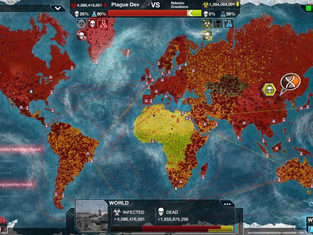伝染病感染シム『Plague Inc: Evolved』、今になって人気急上昇中