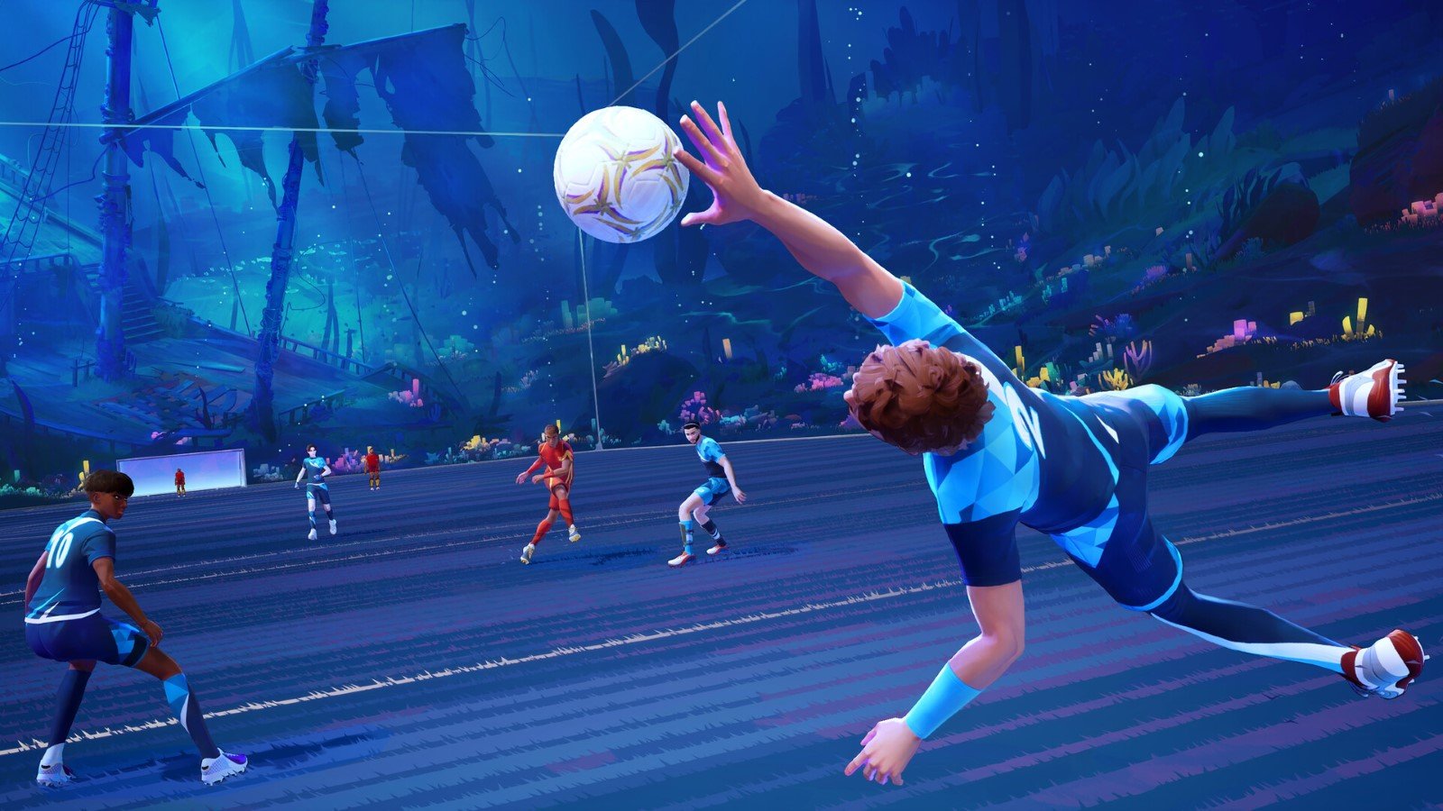 Players in action