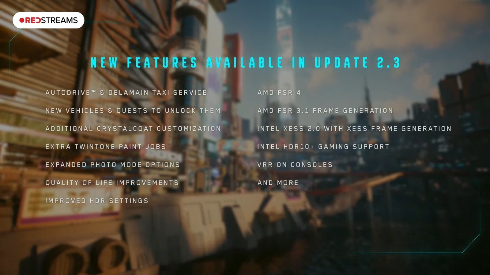 Technical Enhancements