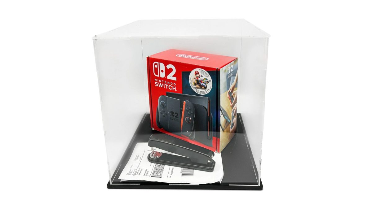 その他 NintendoSwitch2 ホチキス針貫通事件のスイッチ2がチャリティオークションに出品
