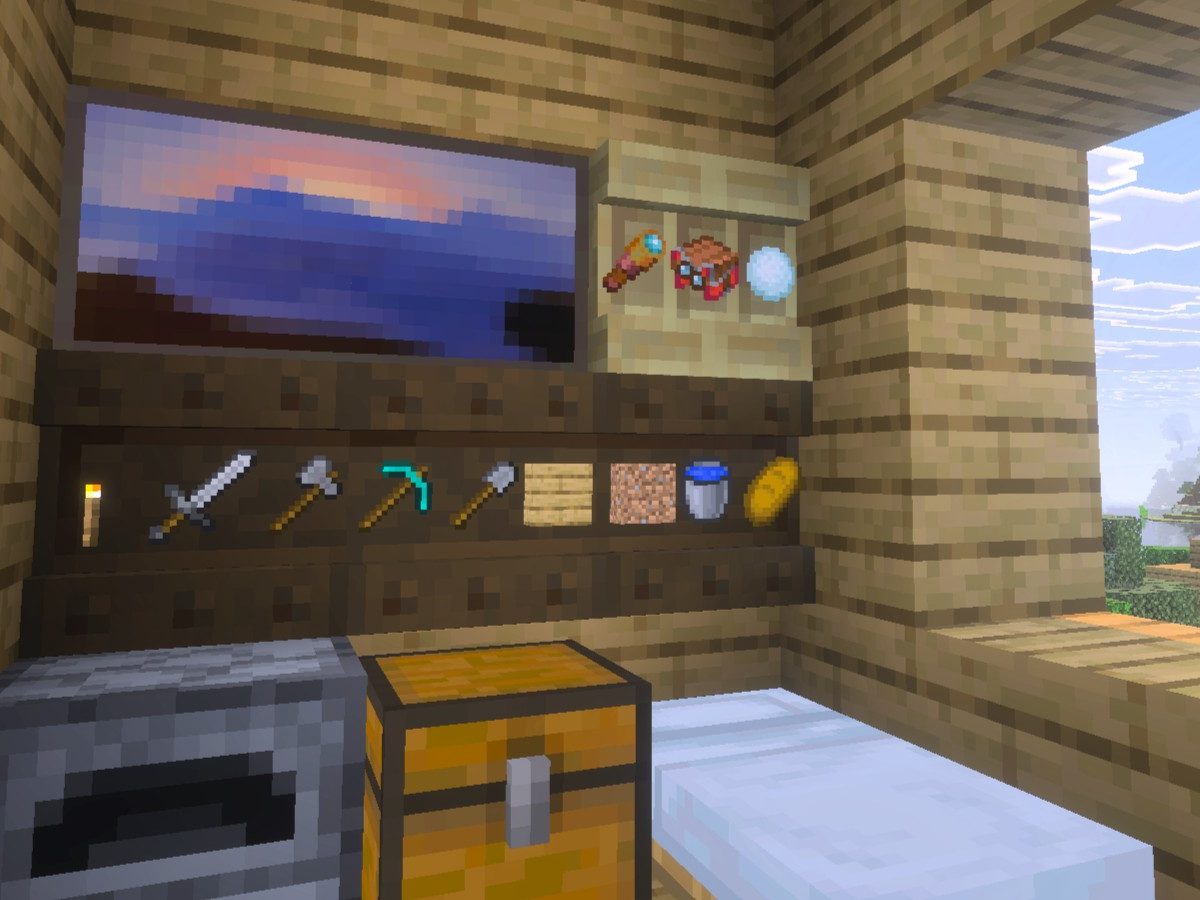 マインクラフト』統合版に「棚ブロック」新登場。ワンタッチでアイテム
