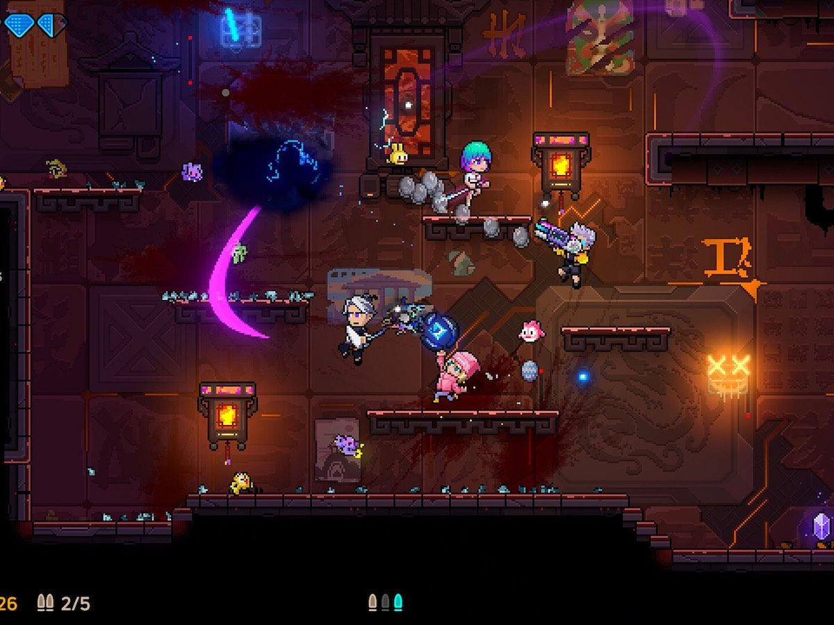 最大4人協力プレイ対応ローグライクアクション『Neon Abyss 2』Steam