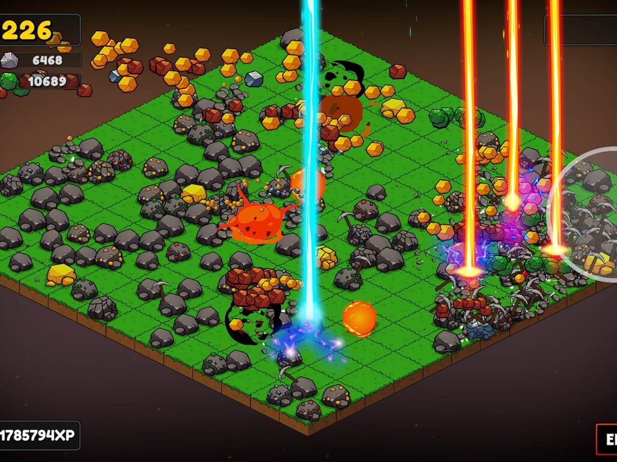 約500円・岩採掘クリッカー系ゲーム『Keep on Mining!』がかなり盛況。地道採掘から「プラズマボール生成」までピッケルぶっ飛び強化、やみつき掘り放題  - AUTOMATON