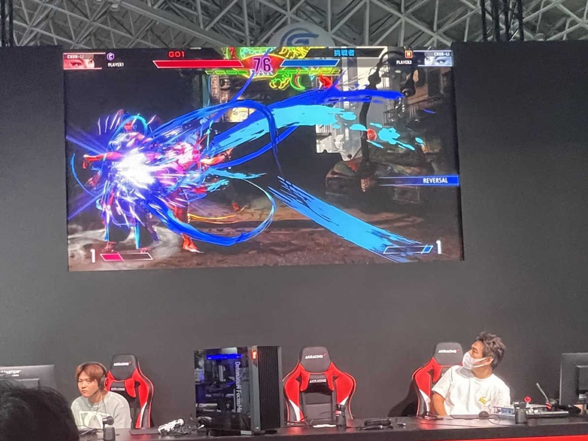 TGS2025にて『ストリートファイター6』のプロゲーマーたちと挑戦者6名