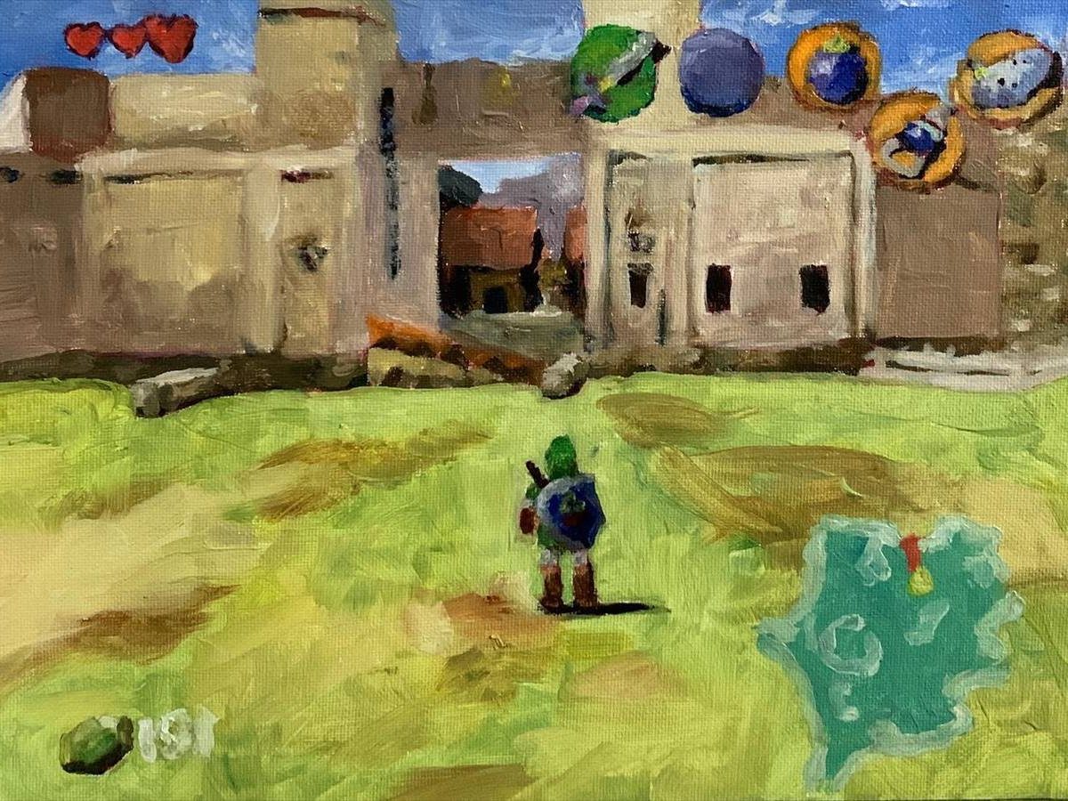 ゲーミング油絵”が流行の兆し。『マインクラフト』から『ゼルダの伝説