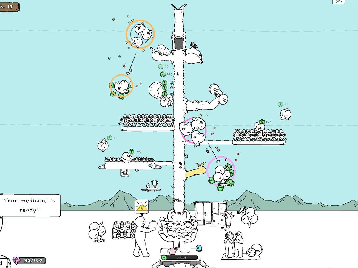 混沌ガチョウの木育成ゲーム『ティングス・グース』ぐんぐん評価を