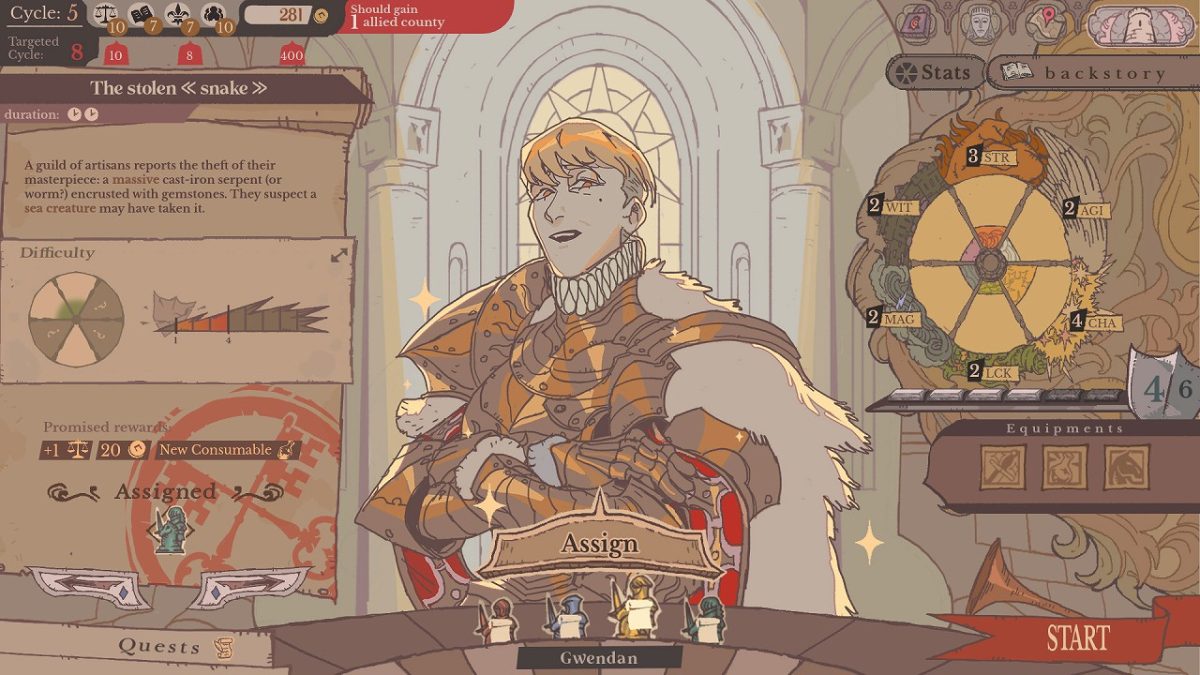 キャラ濃いめ円卓騎士」人材管理RPG『Sovereign Tower』発表、日本語 