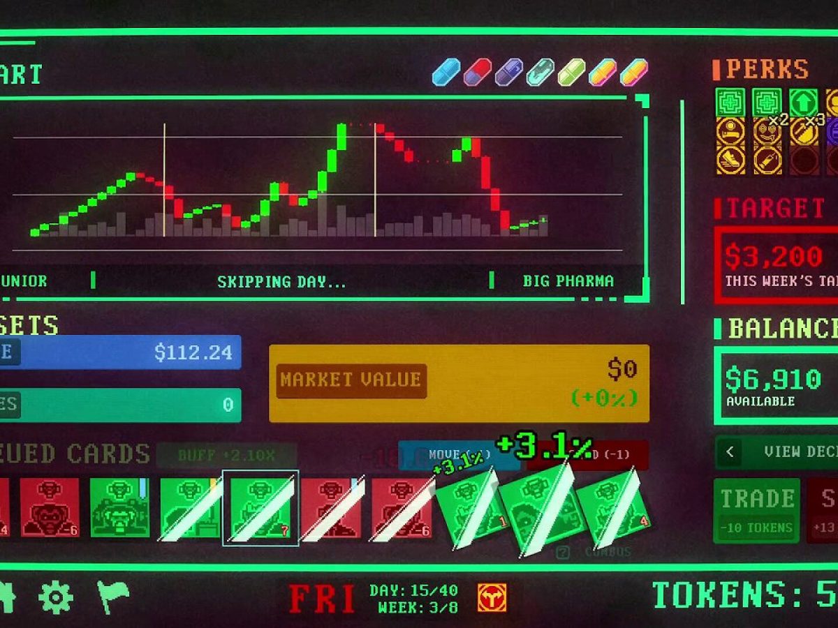 ローグライク株取引ゲーム『Insider Trading』2月18日配信へ。利確かもっと欲張るか、操作した市場に翻弄されるヒリつきデッキビルダー -  AUTOMATON