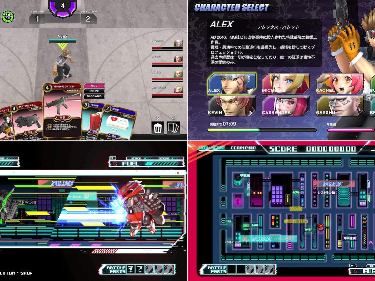サンズ滅メタルブースト アビリティカード　グリーンアニメーション版 サンソフトの新作『Hard Edge - War Zone』『ROUTE16R』がインディー
