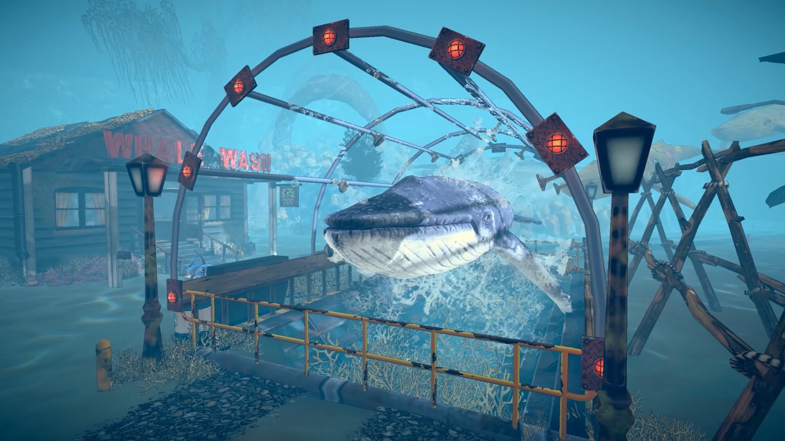 協力マルチ対応・海中ショップ経営シム『Shark Mart』発表。イルカに扮したサメが魚たち相手に商売、隙を狙って“客を喰う”闇ビジネス ...